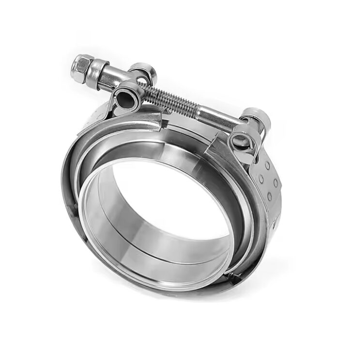 Locking hose clamp pull ring