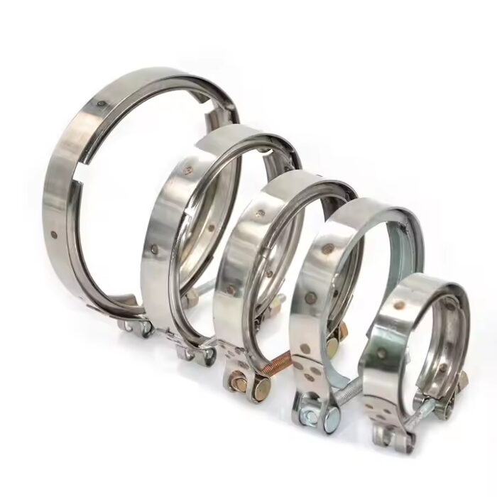 Locking hose clamp pull ring