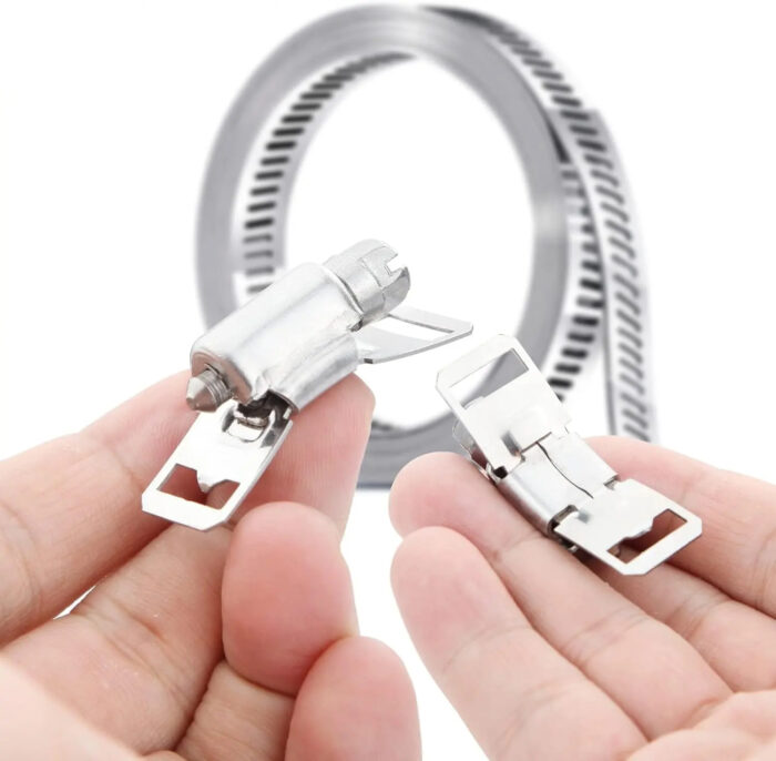 201/304 stainless steel 50m long worm gear hose clamp can accept customization