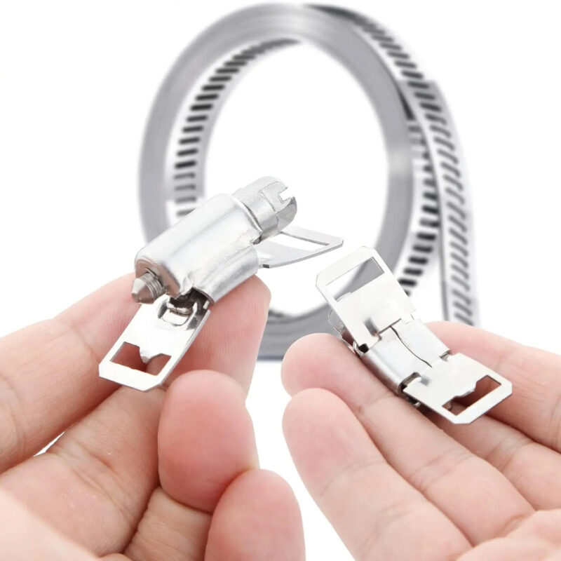 201/304 stainless steel 50m long worm gear hose clamp can accept customization