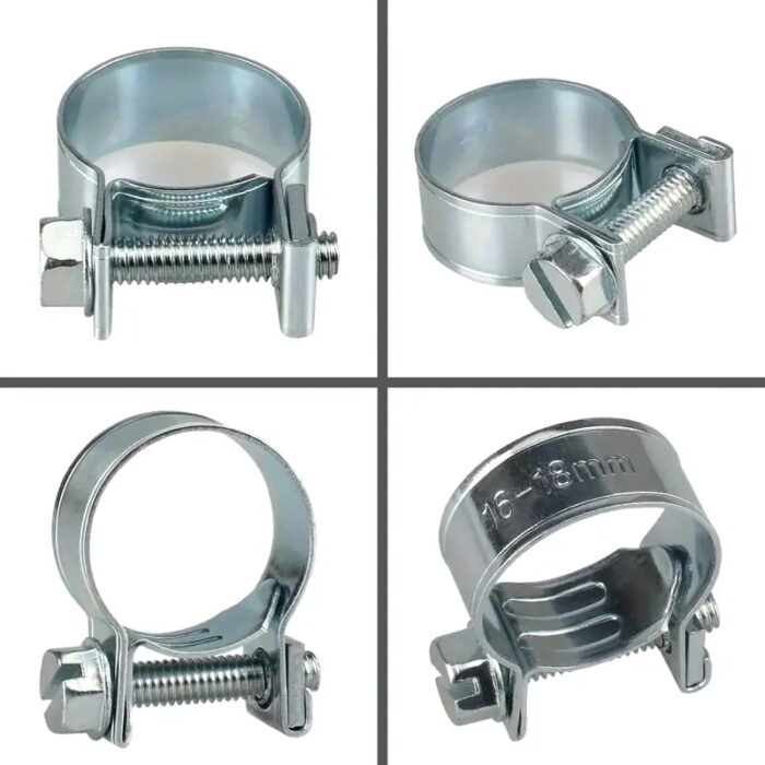 Fuel injection gas line hose clamp