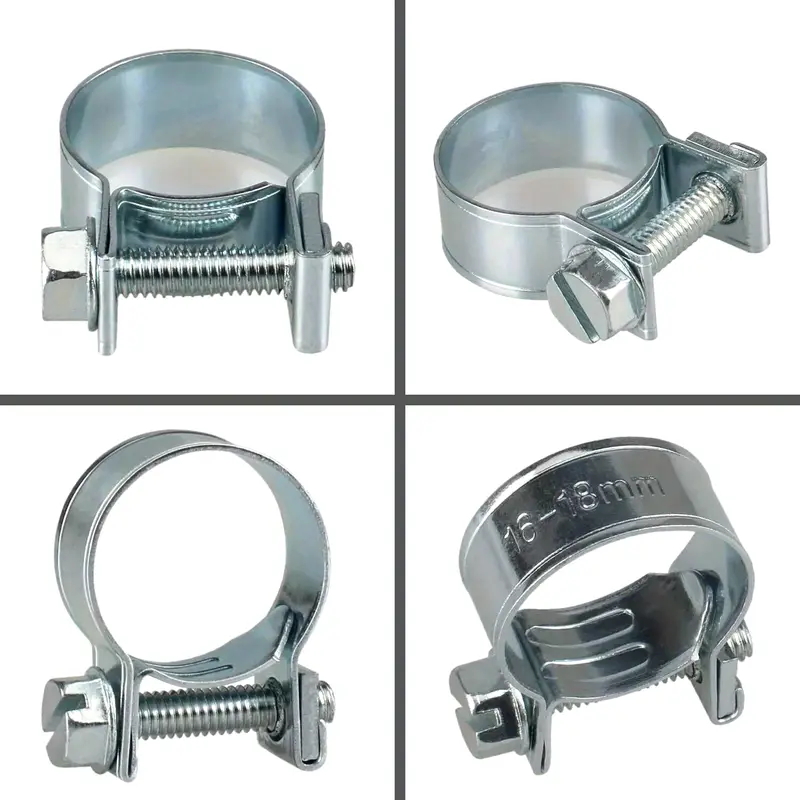 Fuel injection gas line hose clamp