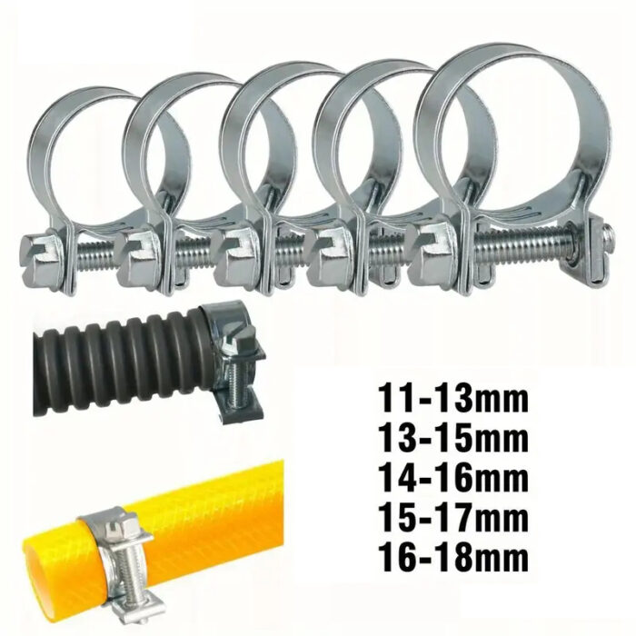Fuel injection gas line hose clamp