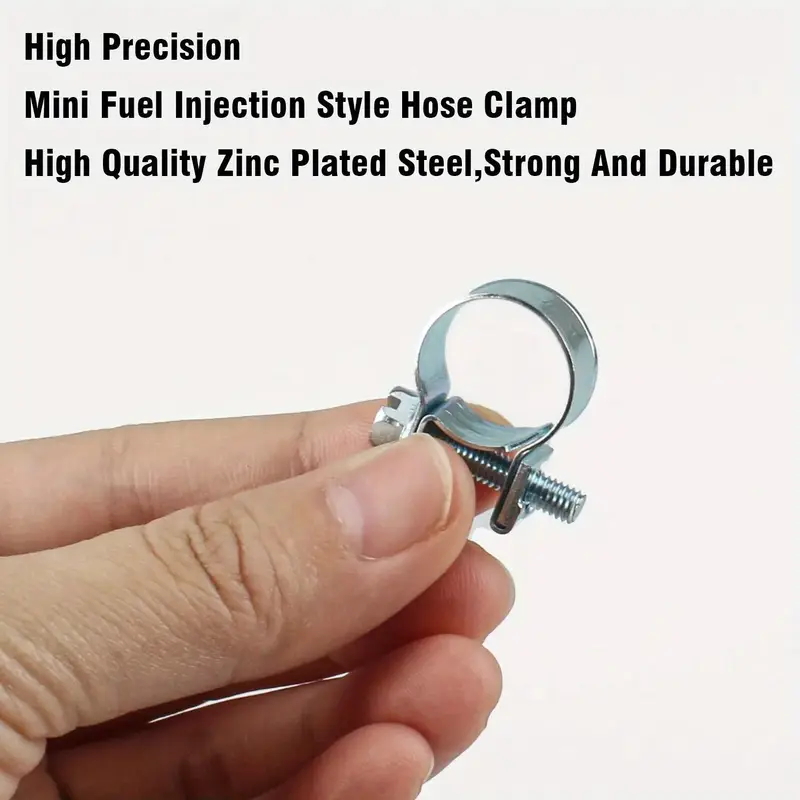 Fuel injection gas line hose clamp