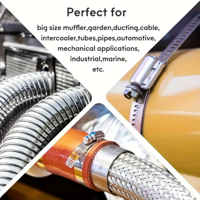 Heavy Duty Adjustable 304 Stainless Steel Hose Clamp