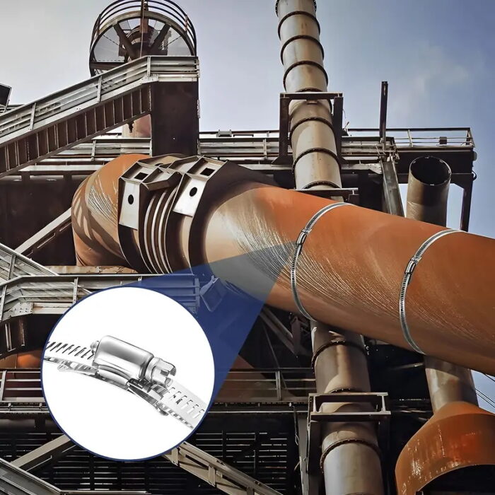 Heavy Duty Adjustable 304 Stainless Steel Hose Clamp