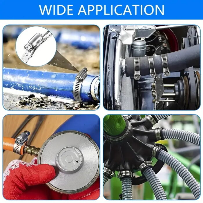 Heavy Duty Adjustable 304 Stainless Steel Hose ClampHeavy Duty Adjustable 304 Stainless Steel Hose Clamp