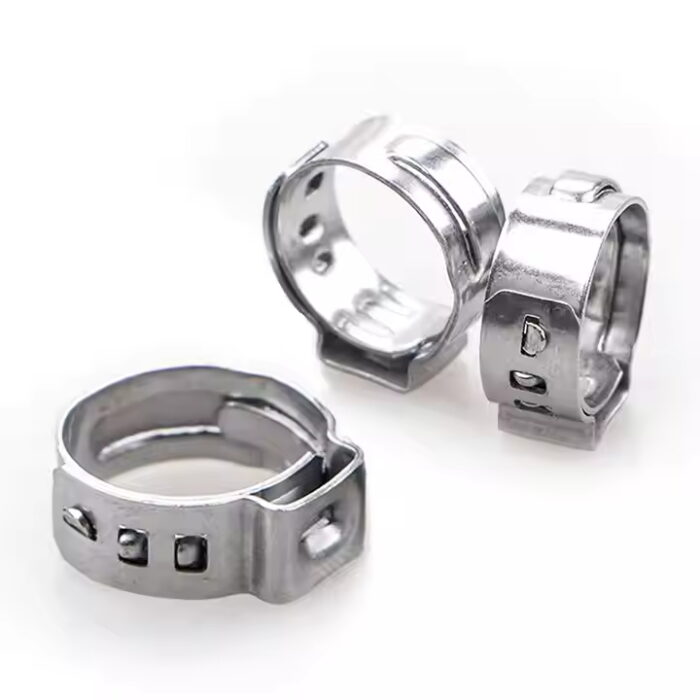 304 Pex stainless steel single ear hose clamp