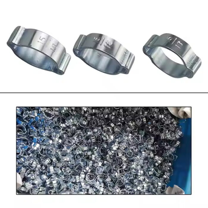Double ear clamp hose clamp 2 ears 9-11 / 11-13 / 13-15