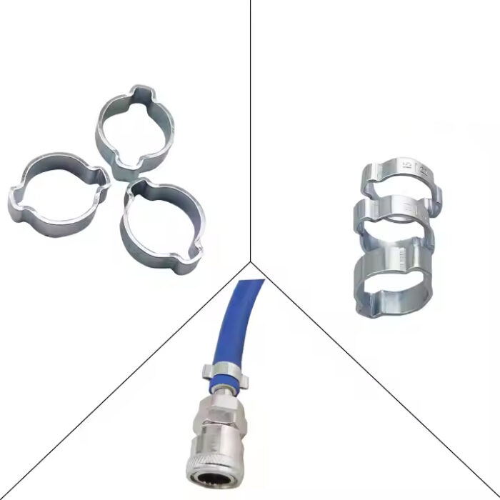 Double ear clamp hose clamp 2 ears 9-11 / 11-13 / 13-15