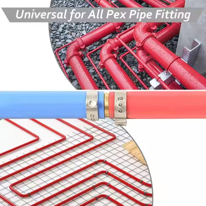 304 Pex stainless steel single ear hose clamp