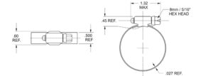 HD Worm Drive Hose Clamp