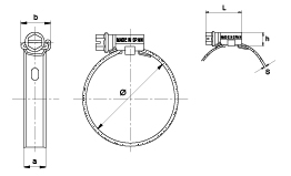 Hose Clamp with Anti-Rotation Hole